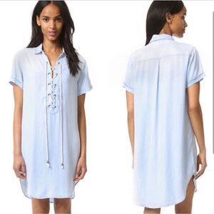 Rails Chambrey Rocky Shift Lace Up Dress